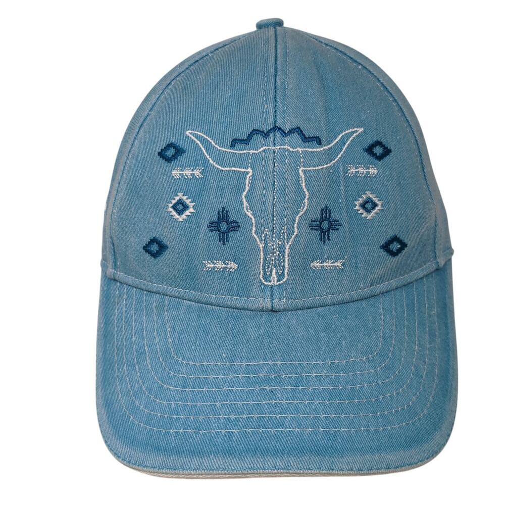 Cowgirl Hardware Snapback Hat Blue One Size Adjustable Western Aztec 6 Panel